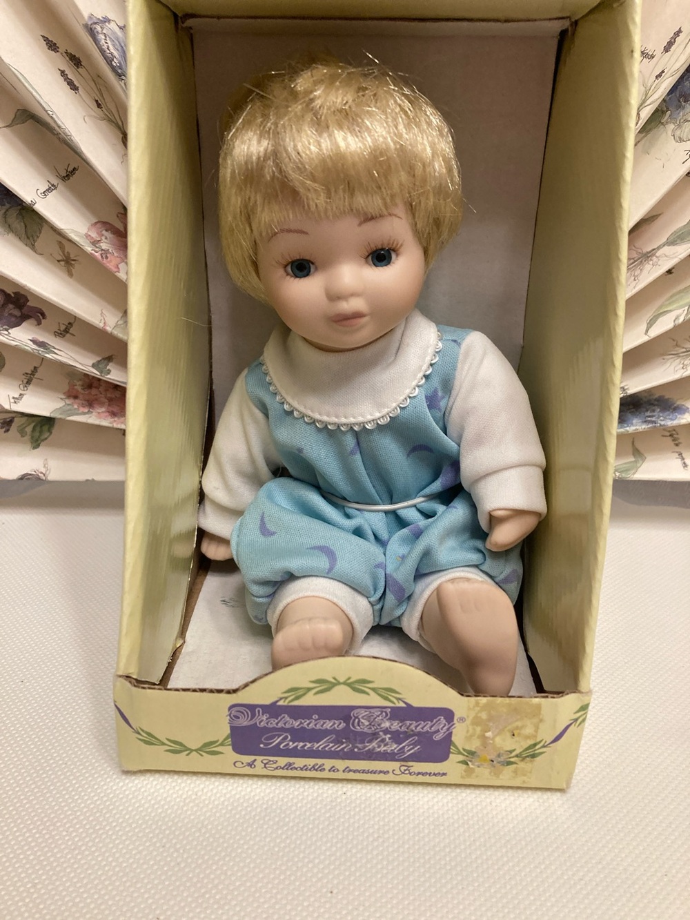 Light Blue Baby Doll with Blonde Hair - 💙